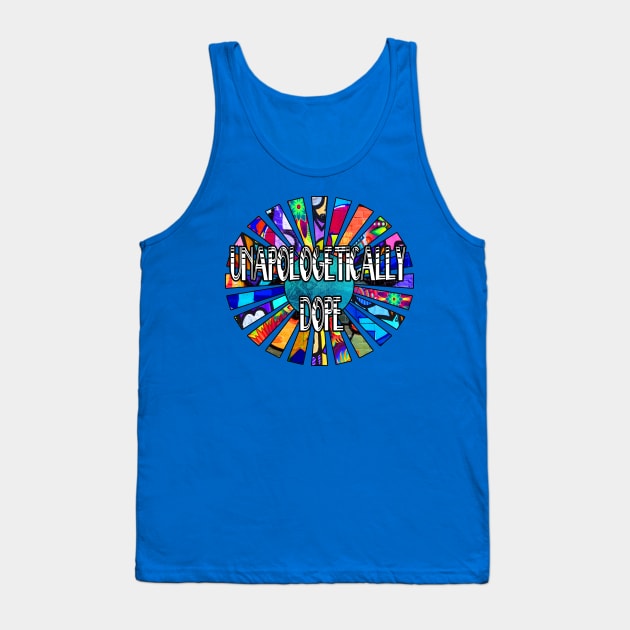 Unapologetically Dope Graffiti Design Sun Rays Tank Top by artbyomega